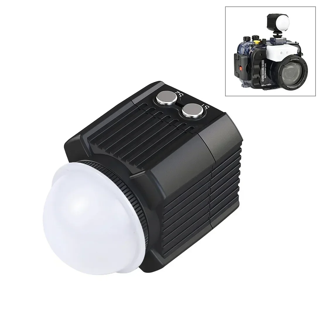 SL-19 Waterproof 60M Mini Camera LED Light for Gopro Canon SLR Digital Cameras Diving Fill Lamp Photography Lights