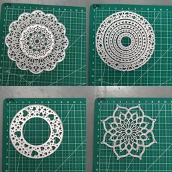 Hollow Pattern Scrapbook Embossing Papercutting Greeting Card Metal Knife Mold Manual Punch Stencil Handicraft Cutting Die 2024