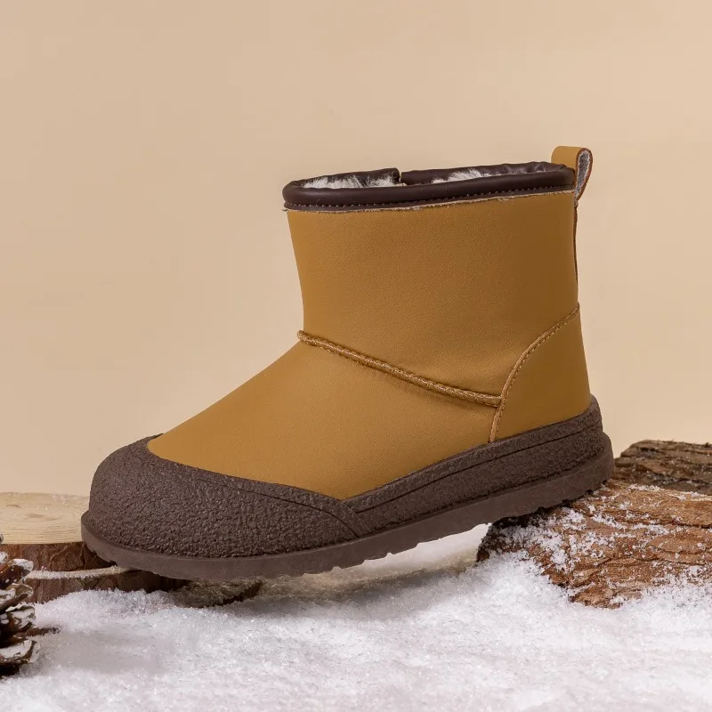 

Winter Toddlers Fashion Boots for Girl New Trend Warm Children's Causal Snow Boots Furry Hairy Versatile Kids Ankle Cotton Boots