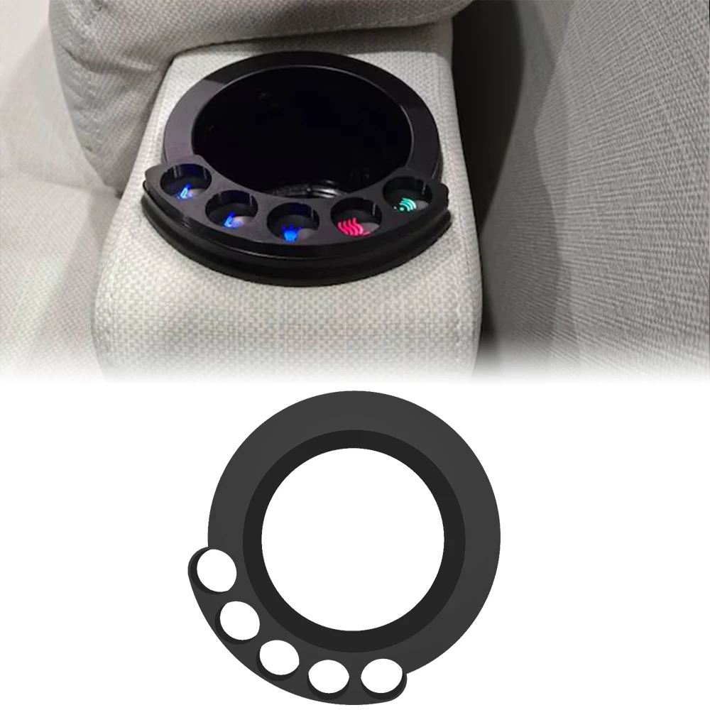 5-Hole Caravan Circular RV Cup Holder Recliner Button Cover RV Button Protective Cover And Matching Customized Cup Holder