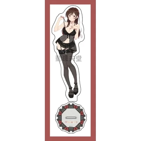Figuras de Anime Rent A Girlfriend Ichinose Chizuru Asami Nanami, kimono de Cosplay, soporte acrílico, modelo de placa, decoración de escritorio, llavero de regalo