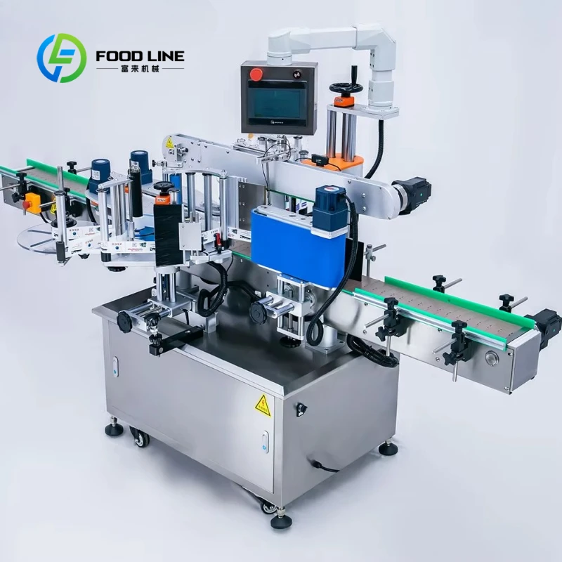 Customized Commercial Automatic Round Bottle Labeling Machine Self‑adhesive Label Applicator for Packaging Production Line
