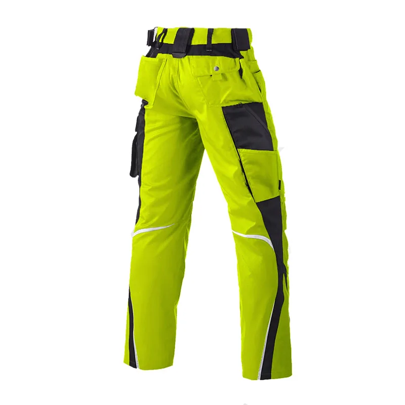 Cargo Pants Men Work Pants with Multi Pockets Hi Vis Two Tone Workwear Reflective Work Pants Working Pants Workwear Repairman