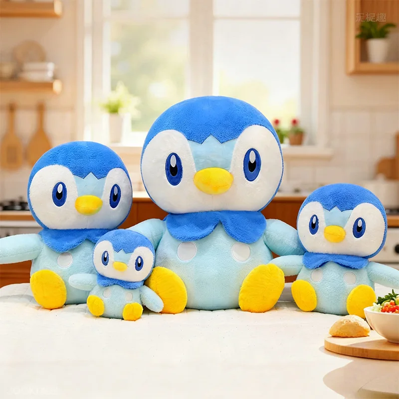 30/80 cm Anime Piplup Pokemon Grote Knuffels Pop Leuke Giant Pokémon Pinguïn Cartoon Gevulde Plushie Kussen Cadeau voor Kid Xmas