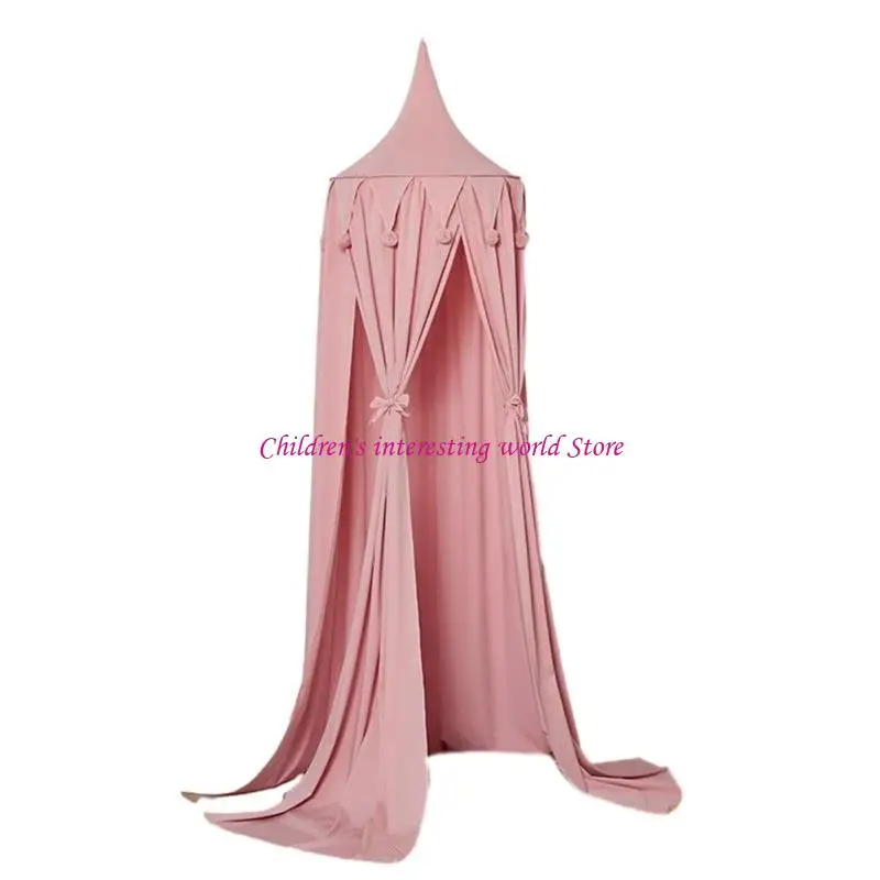 Kids Bed Canopy for Bedroom Round Dome for Baby Nursery Room Decorations Cotton Net Kid‘s Reading Room Bed Room Decor 425F - Image 3