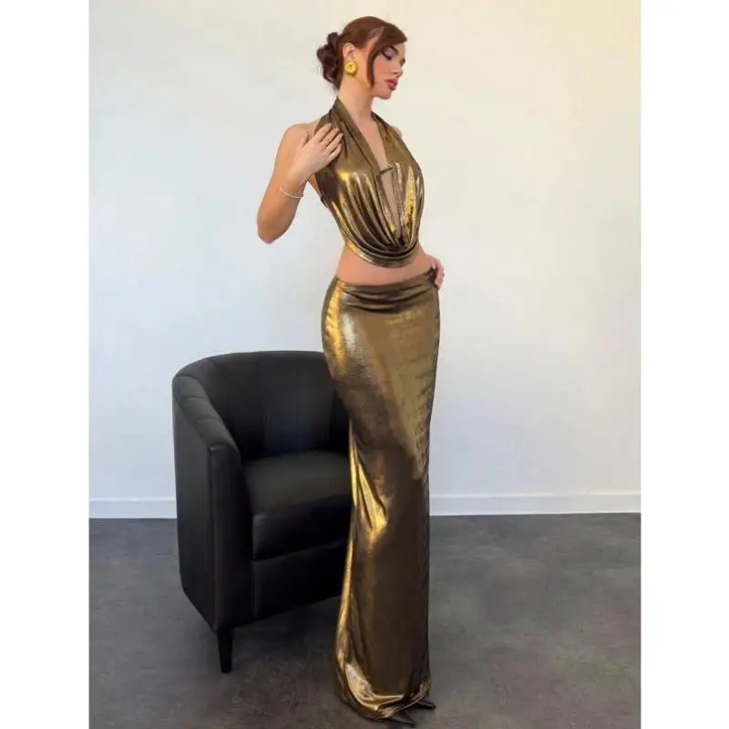 

a 35788 New Cross-Border Deep Pleat Ne Bal Low Waist Line Casual Sportswear Set for Men Autumn Seven Sve Length