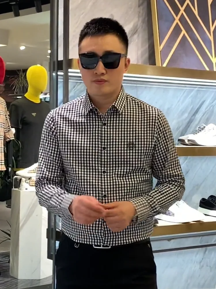 

Spring New Arrival Men's Slim Fit Long Sve irt Luxury Comfortable Busin Faion Versatile Trendy Button down irt