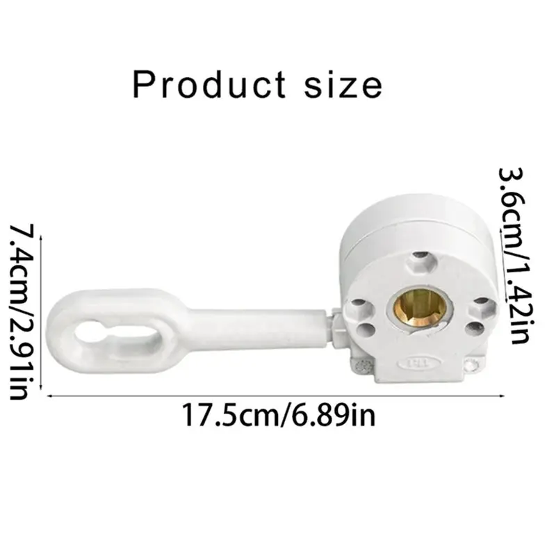 2X المظلة القابلة للسحب آلية التروس اليدوية قابل للسحب المظلة كرنك اليد والعتاد الجمعية المحمولة سبائك الألومنيوم ظهور أ