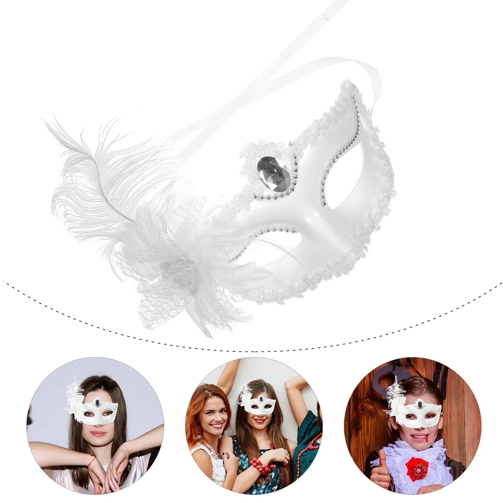 

Venetian Half Mask Masquerade Halloween Costume Party Festival Cosplay Accessories Decorative Mask Masquerade