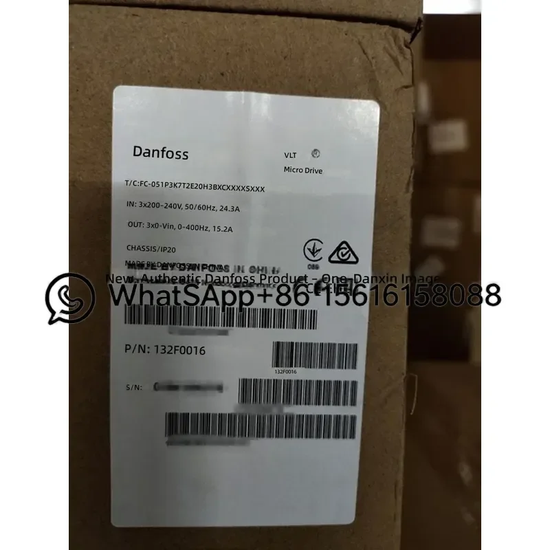 VLT Micro Drive FC-051P3K7T2E20H3BXCXXXSXXX 132F0016 Variable Frequency Drive Inverter AC Motor Speed Controller VFD