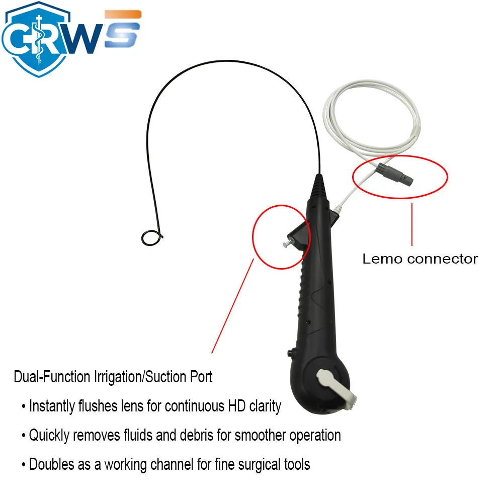 CRW CRW Flexible Ureteroscope with CMOS Imaging  Medical & Veterinary   Flexible  Single Use uroscope 1.2mm Working Channel