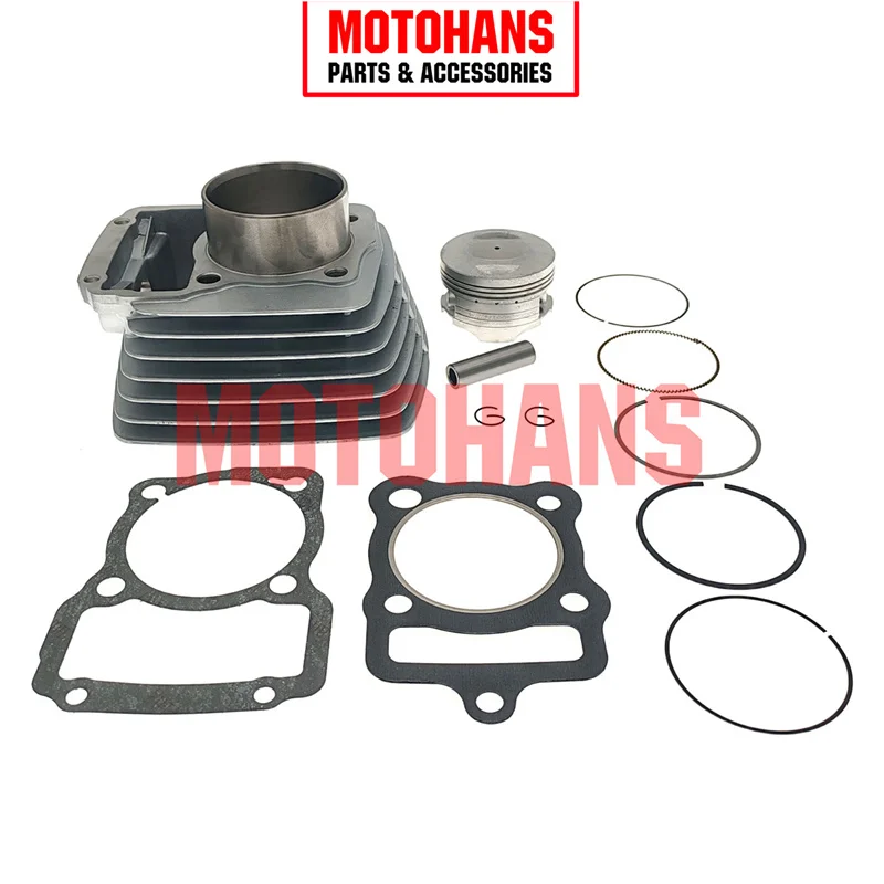 HM17030073 CG150 62MM CYLINDER AND PISTON KIT (SHORT PISTON) WITH 15MM PISTON PIN 4T 162FMJ 150CC ENGINE PARTS