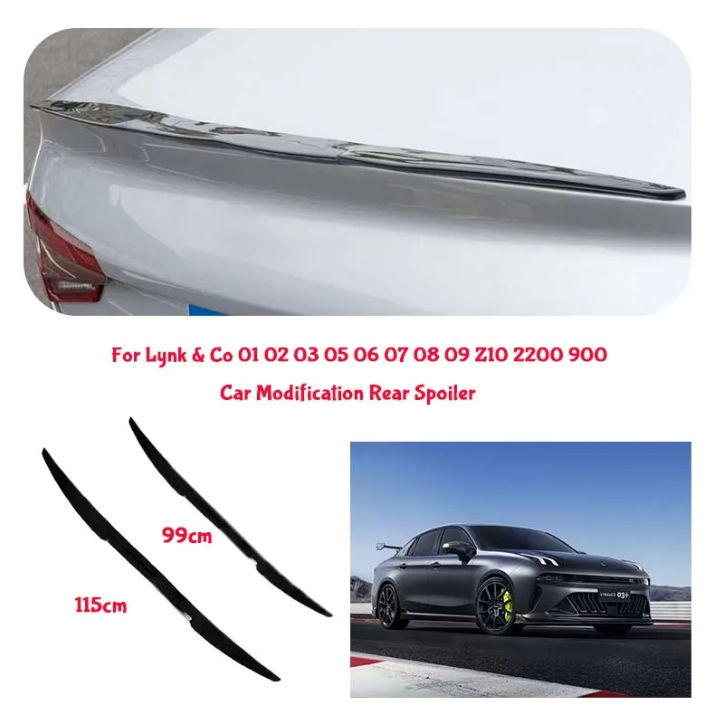 For Lynk & Co PVC Material Car Special Tail Wing Punch-Free Integrated Paste Auto Spoiler car wing