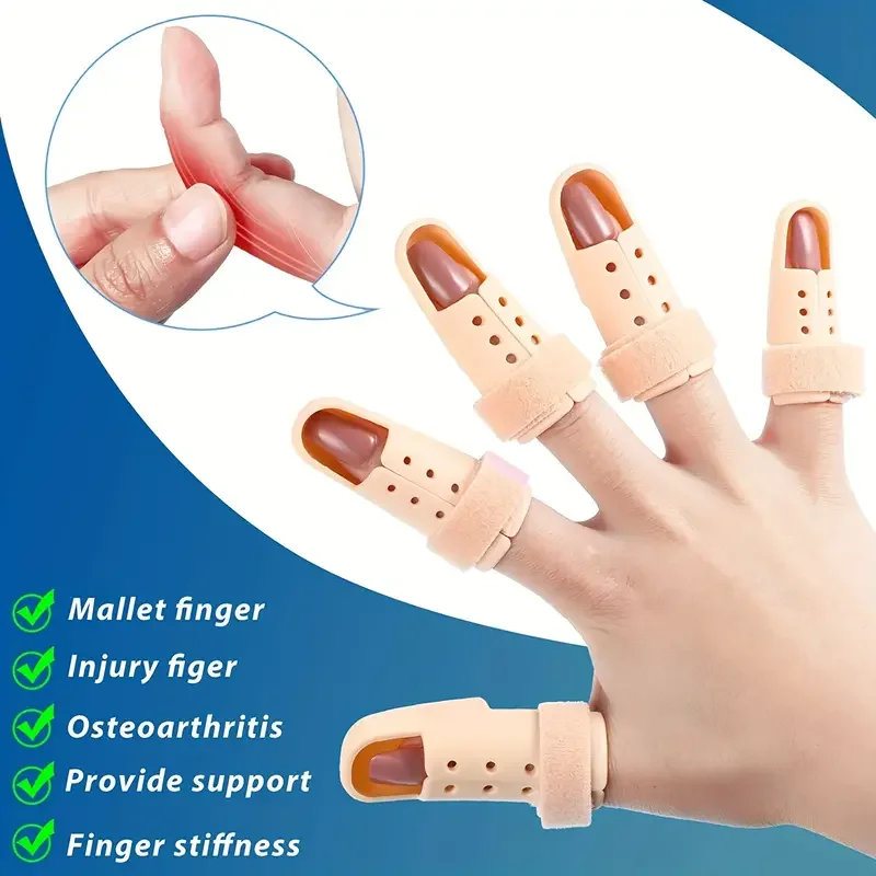 1pc Plastic Finger Splint For Trigger Finger, Thumb Splint Support Brace For Straightening & Injury Protection, Order A Size Up