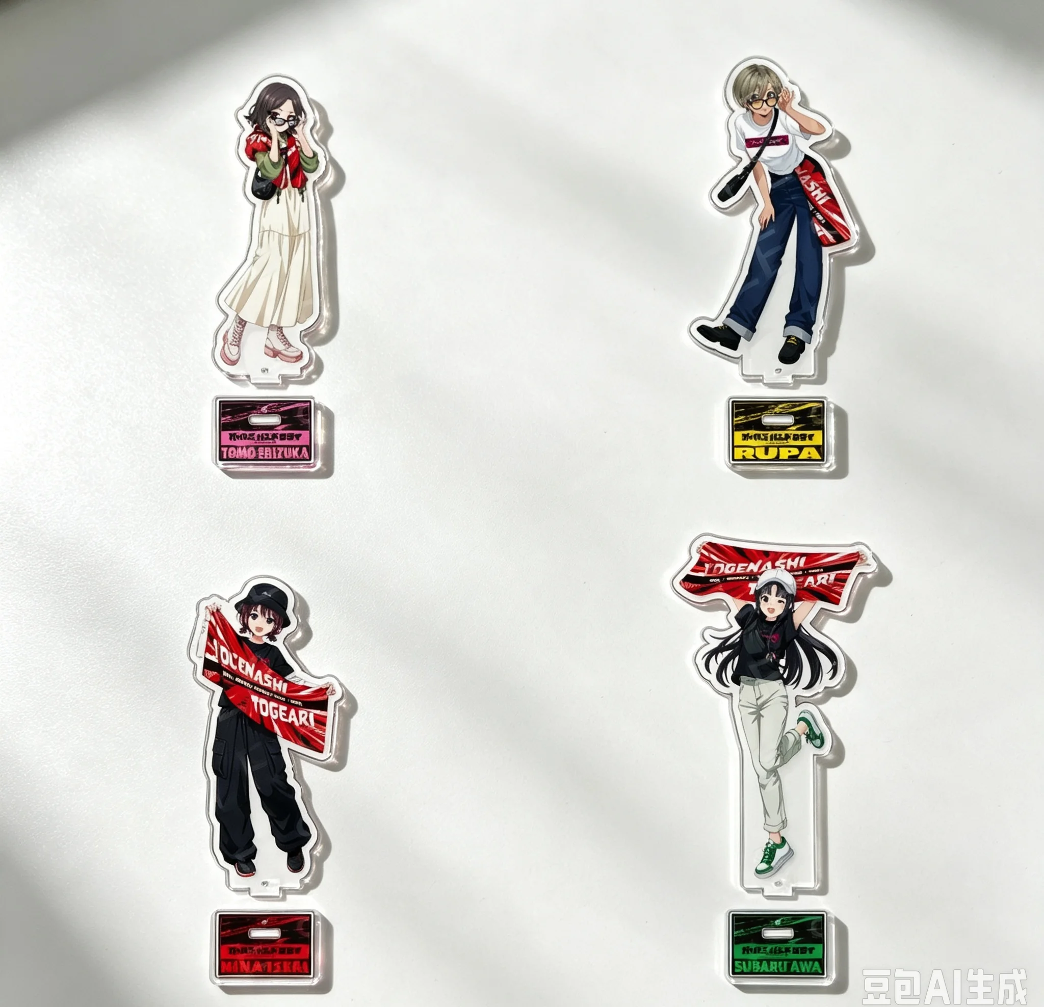 15cm Anime GIRLS BAND CRY Acrylic Standing Sign Board Desk Decorations Bedroom decoration Festivals Gifts Keychains