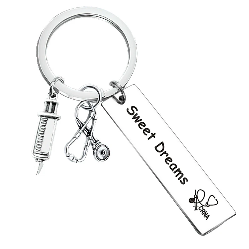 Nurse Anesthetist Gift Keychain Nursing Clinical Instructor key chains Gift Nurse Teacher Gifts Nurse Birthday Gift Keyring