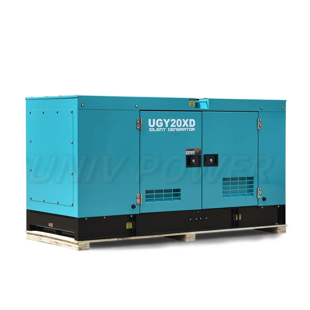 20Kva Silent Diesel Generator with Auto Start Canopy for Industrial Engineering & Construction 60Hz Frequency 400V Rated Voltage