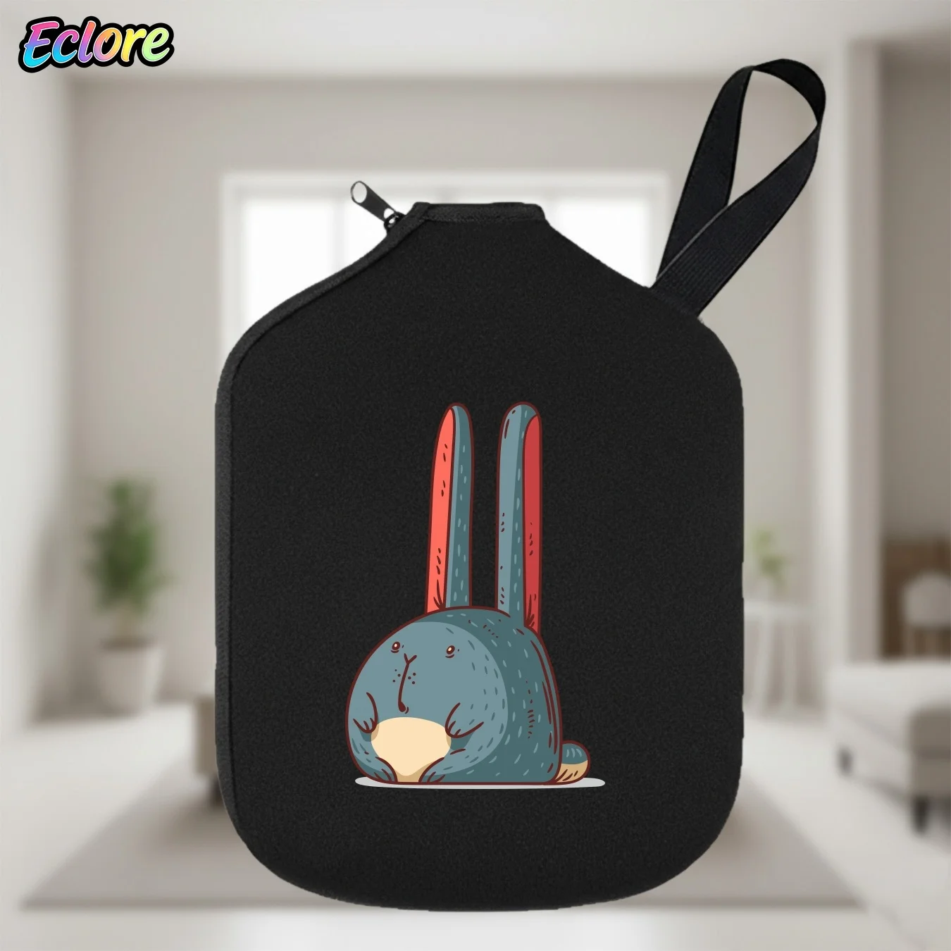 Cute Rabbit Pickleball Paddle Bag, Durable Cartoon Racket Cover for Table Tennis, Tennis, Sports, Party, Gifts, Paddle - view 4
