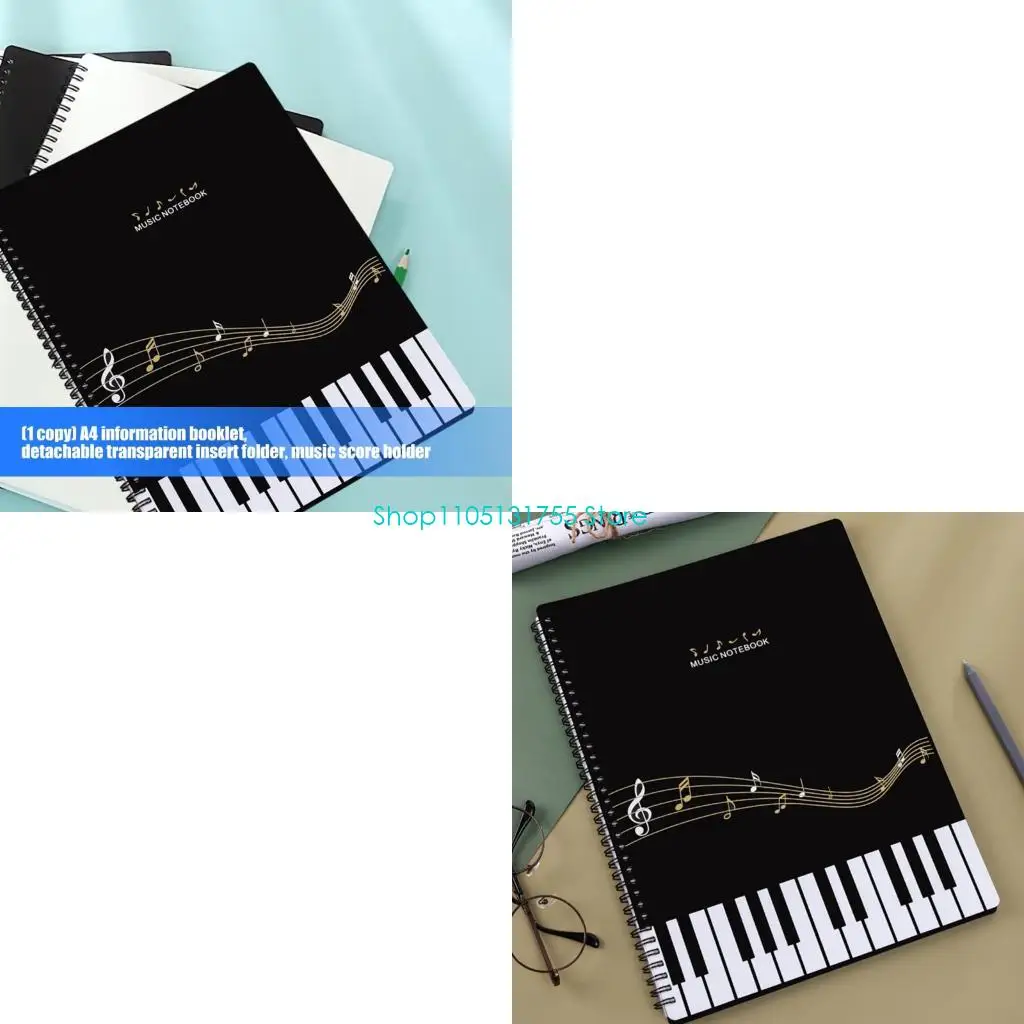 K0EF Music Folder Plastic Texture Certificate Perfect for Document Access