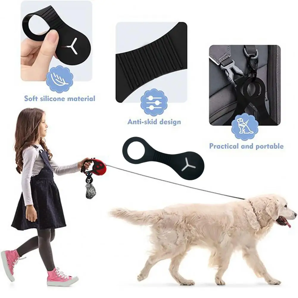 Pet Dog Poop Bag Dispenser Hands-free Clip Dog Garbage Bag Clip Soft Anti-Skid Hold Silicone Pet Waste Bag Clip Pet Supplies