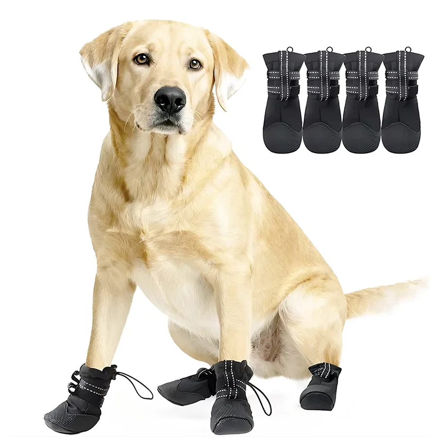 New Pet Dog Shoes Waterproof Booties Socks for Dogs Rubber Anti-slip Shoes For Small Medium Dogs Cats Puppies Footwear