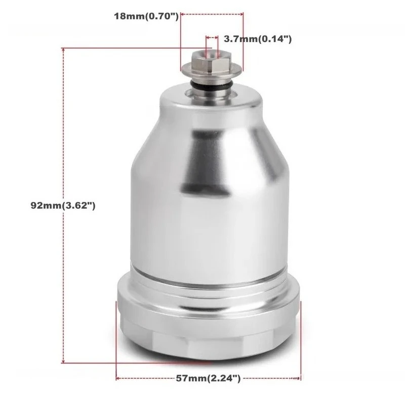 Aluminum Master Cylinder Reservoir Kit Compatible Master Pump