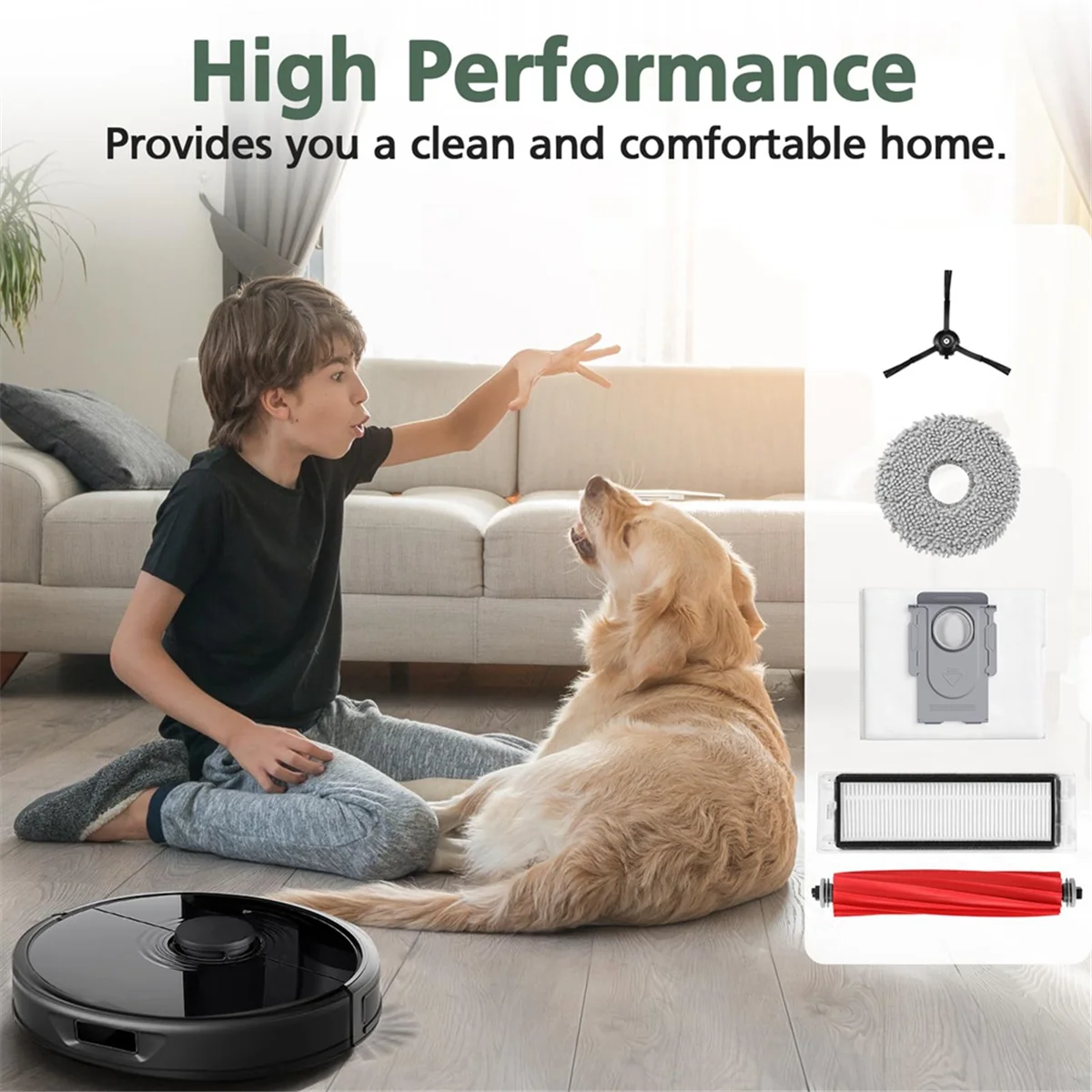 D9/Bot L10 Pro 로봇 진공 청소기 예비 부품용 FZFZ 진공 청소기 물 탱크 걸레