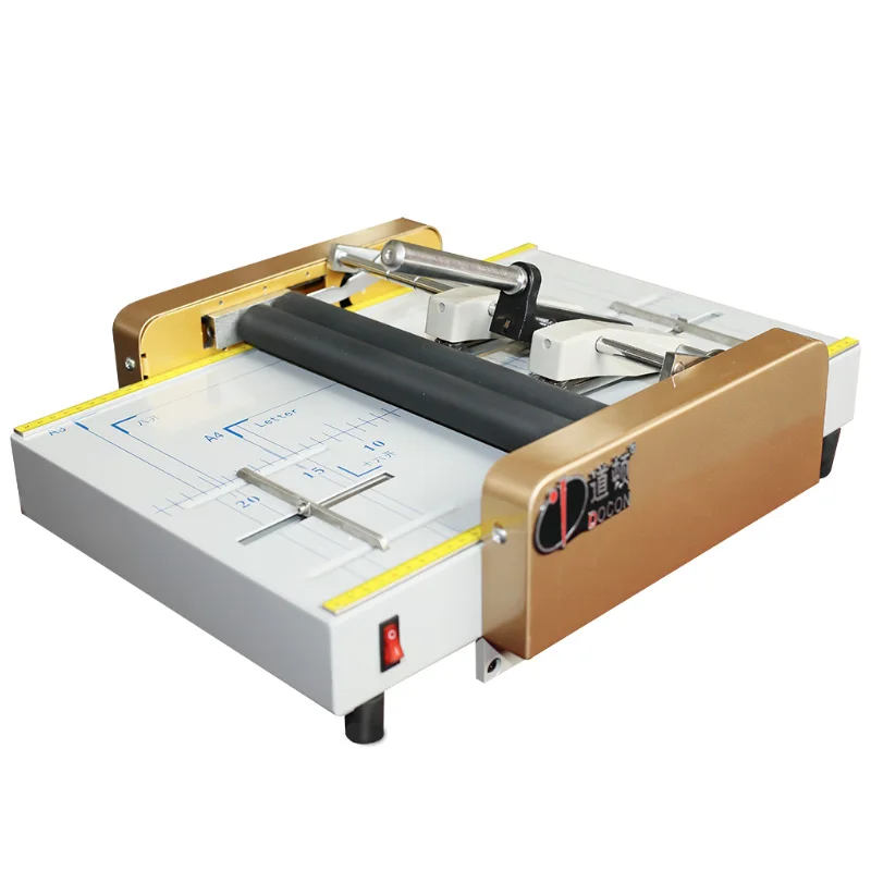 DC-200 Manually Booklet Making Machine Manual Folding Folding Riding Nail Integrated Machine A3 Format Manual Binding Machine