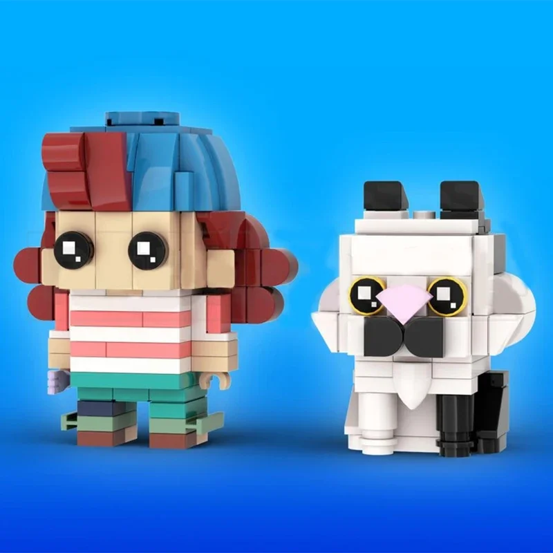 

238 деталей MOC Giulia & Macchiavelli Brickheadz: конструктор, рождественский подарок, игрушки для развития творчества, тренировка зрительного восприятия