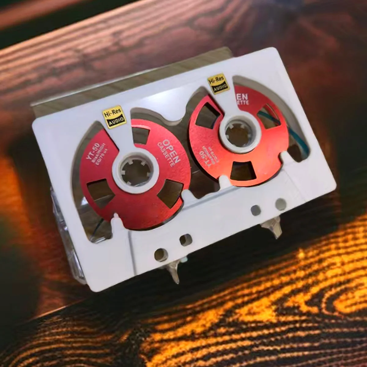 Neue Audio-Kassettenrolle zum Spulen, Kassette, 50 Minuten, leeres Klebeband, doppelseitige Metallrolle, hohles Gehäuse, selbstgemachtes, hochwertiges Design