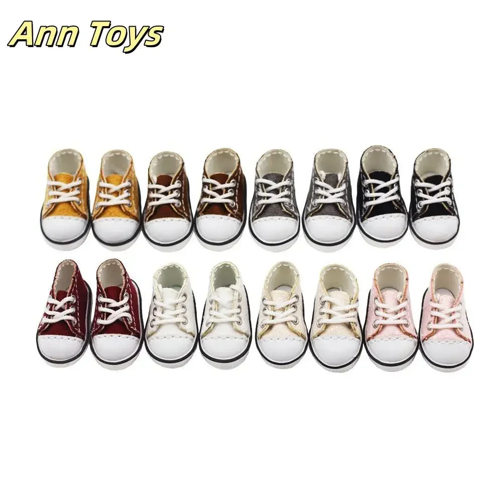 Doll Casual Canvas Shoes for 1/11 OB11 Doll For 1/12 BJD Doll Sports Wear Shoes Fashion Sneakers DIY Doll Accessories