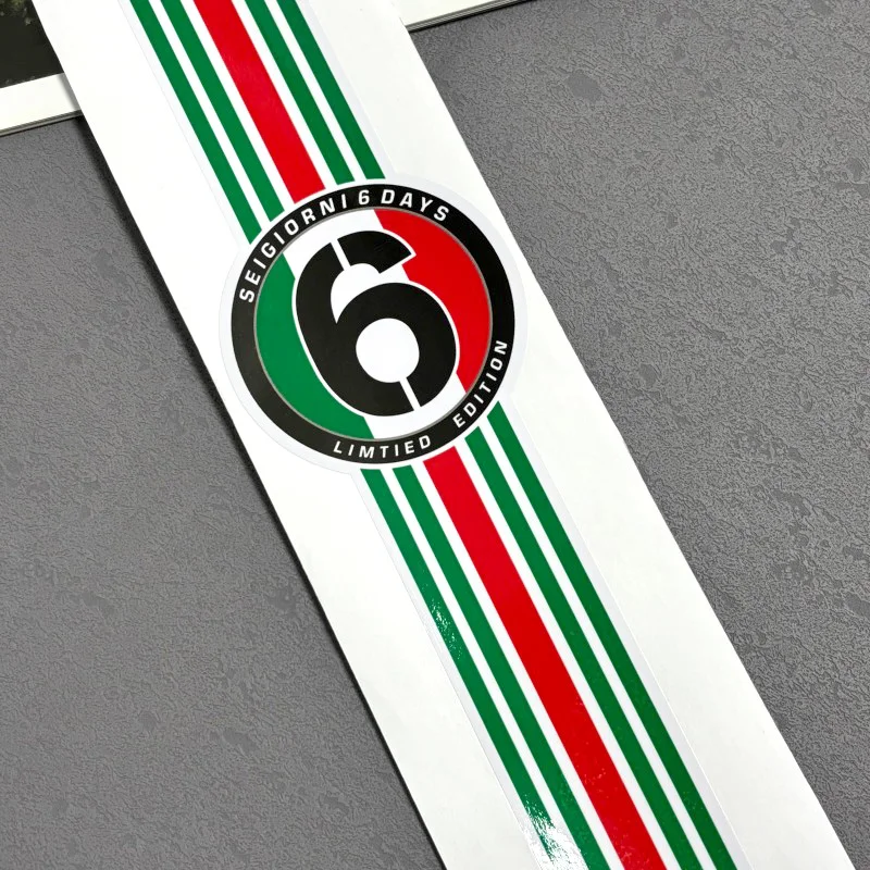 

6-значная классическая наклейка MOTO, водонепроницаемая наклейка на корпус, аксессуары для модификации мотоцикла, подходит для GTSUPER LX125 150 LE GTSGP