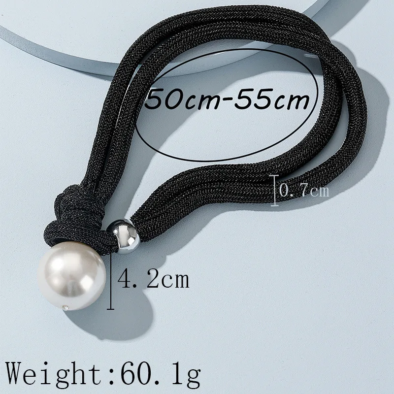 Big Pearl Statement Pendant Necklace Fashion Jewelry Exaggerated Simulated Pearls Women New Trend Clavicle Necklace