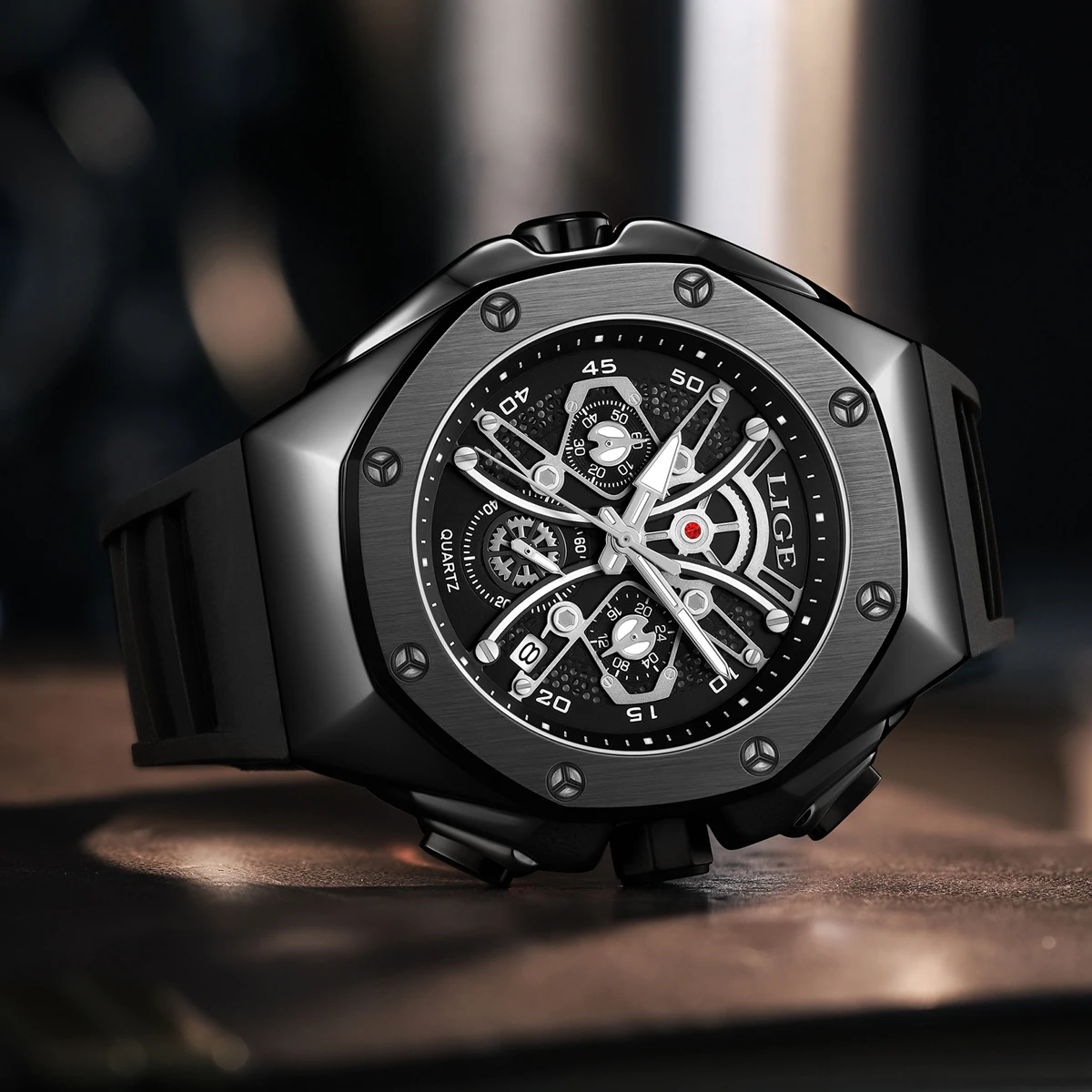 LIGE Neue Hohe Qualität Männer Uhr Luxus Mann Quarz Armbanduhr Wasserdicht Leucht Datum Edelstahl herren Uhren Casual Uhr