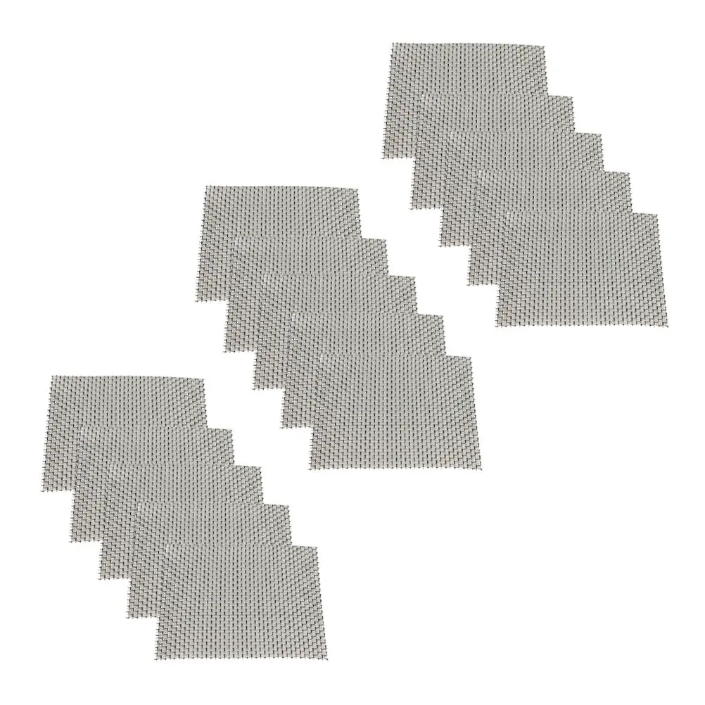 15Pcs Stainless Steel Wire Mesh Pads Aquarium Plant Fixed Net Fish Tank Water Grass Moss Carpet Net Aquarium Mesh Pad