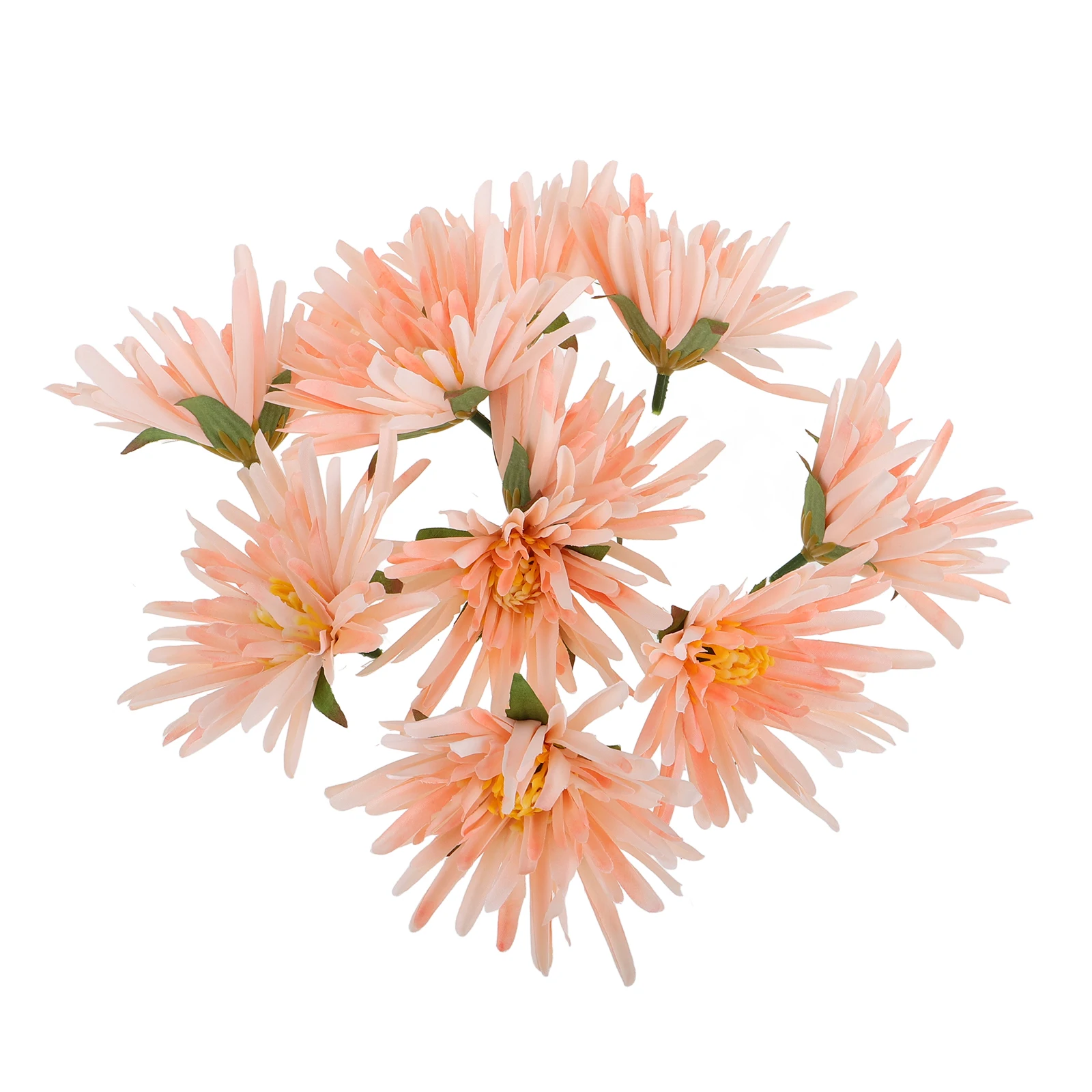 

10 Pcs Simulated Crab Claw Chrysanthemum Fake Flowers H made naments Craft Materials DIY Decor Realistic Fabric Versatile