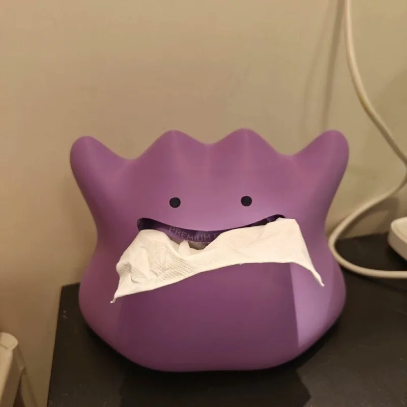 Pokemon Ditto Tissue Box Anime Napkin Storage Box Kitchen Paper Container Desktop Ornaments Decoration Cute Paper Holder Gifts