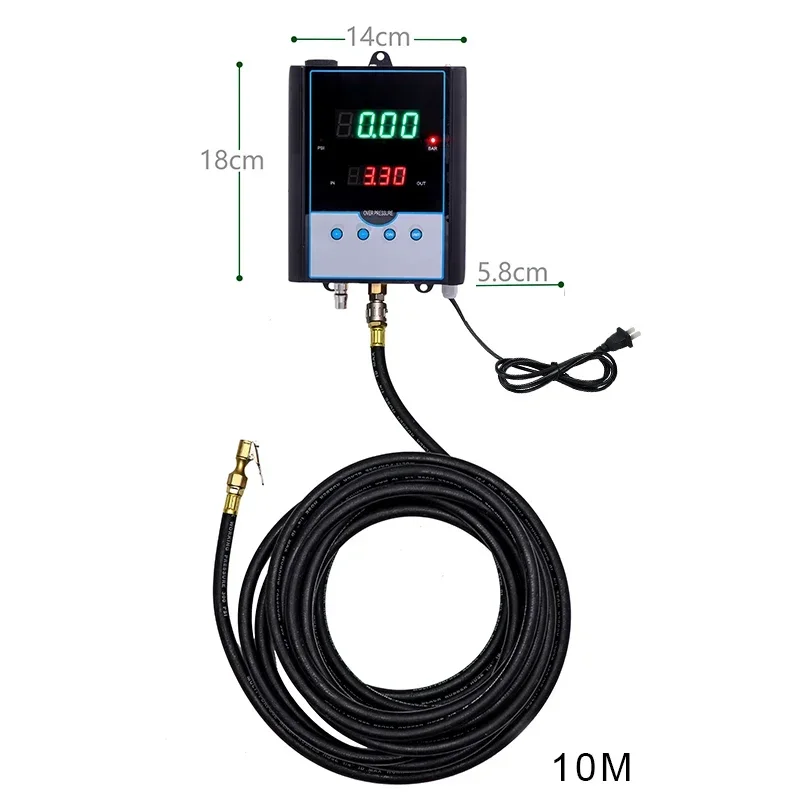 220V or110V 30W Fully Automatic Wall-Mounted Tire Inflator LED Digital Display Portable Air Compressor Tire Inflation