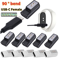 1-5pcs for Xiaomi Smart Watch Charger Adapter Connector USB C 90° Magnetic Charging Adapter for Xiaomi Mi Band 8 Pro/8 for Redmi
