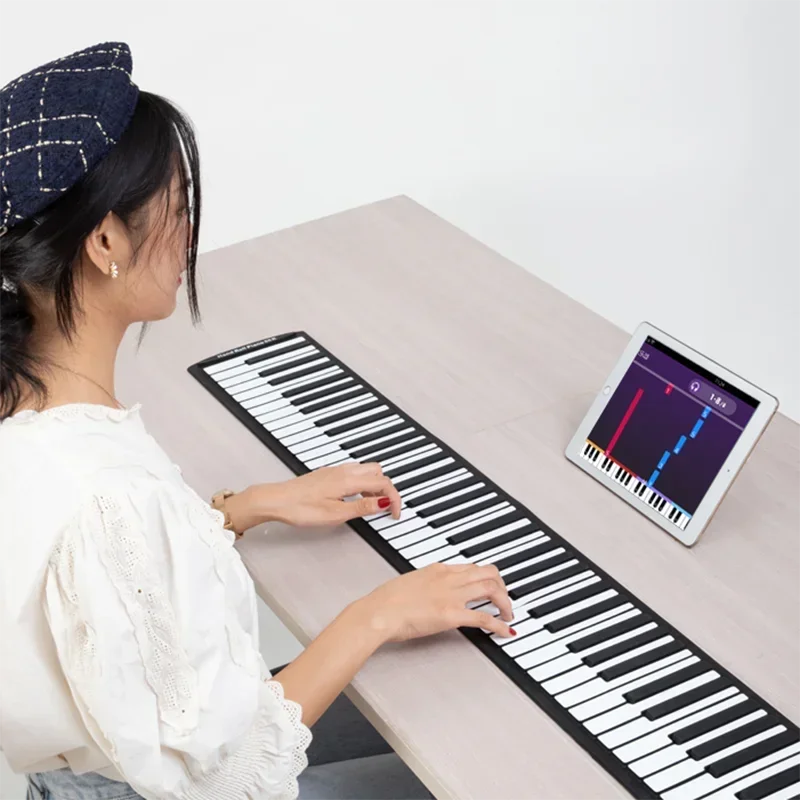 Child Folding Electronic Piano Music Synthesizer Otomatone Piano Flexible Midi Controller Portable Teclado Music Instrument