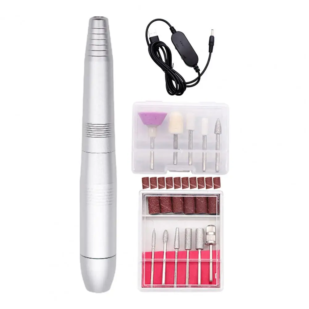 Convenient Nail Grinder Compact Low-Heat 5V/1A Professional USB Manicure Pedicure Drill  Electric Nail Drill Nail-Polishing