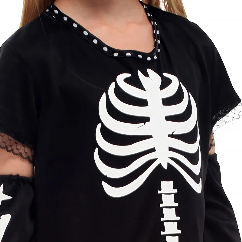 Skeleton Costumes Kids Cosplay Scary Zombie Ghost Skull Halloween Party Dress Up Outfits Jumpsuit Trick or treating