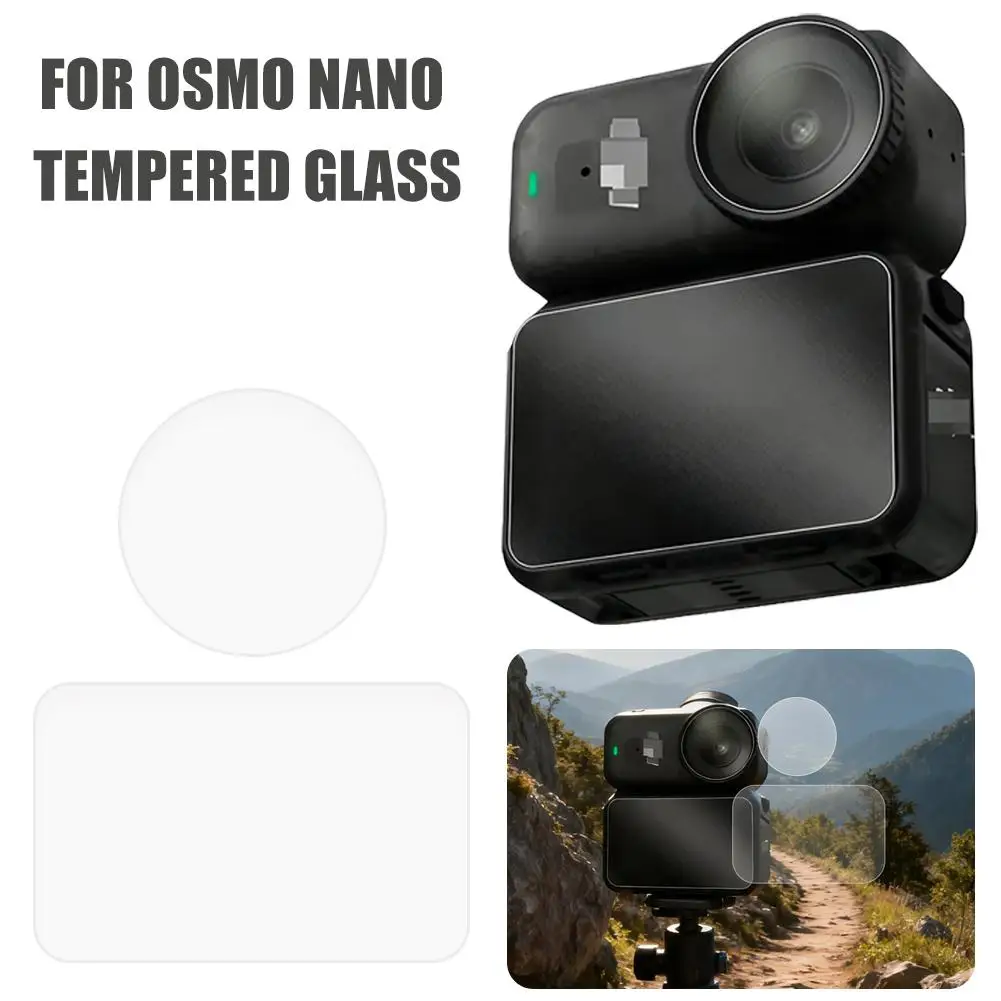 Screen Protector for dji Osmo Nano, HD Tempered Glass 9H Hardness Scratch Anti-Fingerprin Lens Protector for dji Osmo Nano