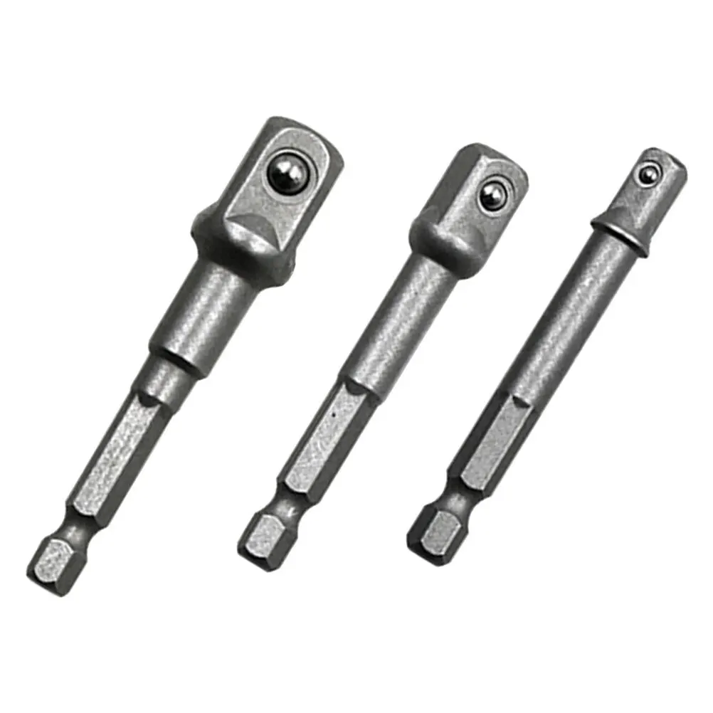 3pcs Electric Socket Extension Bar 65-73Mm Quick Release Impact Grade Multi Size Power Drill Adapter For Driver Wrench Extender