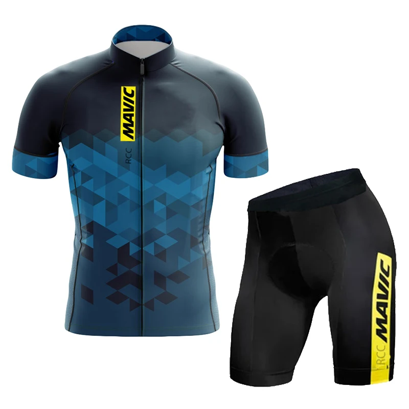 Rcc mavic pro team rad trikot set fahrrad kleidung sommer rennrad hemden anzug fahrrad lätzchen shorts mtb ropa ciclismo maillot