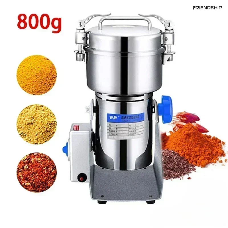 Spice Grinder, Herbal Coffee Grinder Machine, Food Crusher Grinder Mill, Wheat Flour Dry Food, Electric Coffee.