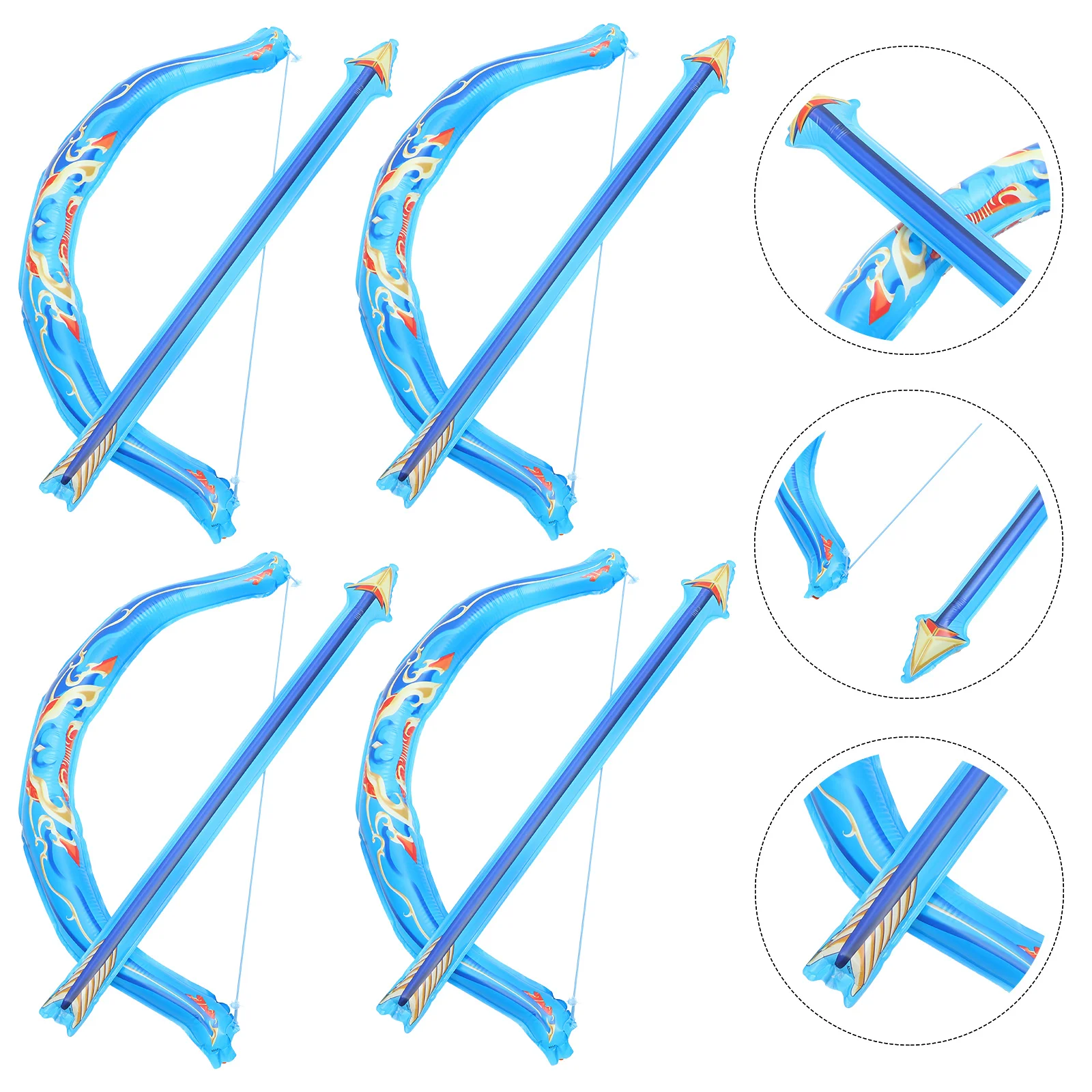 

4Pcs Decorative Bow Arrow Balloons Aluminum Foil Party Balloon Props Birthday Wedding Festival Photo Supplies Party Balloons