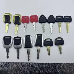 14pcs excavator keys  For Sany For Komatsu For Doosan For Komatsu For Hyundai for H800 777 key