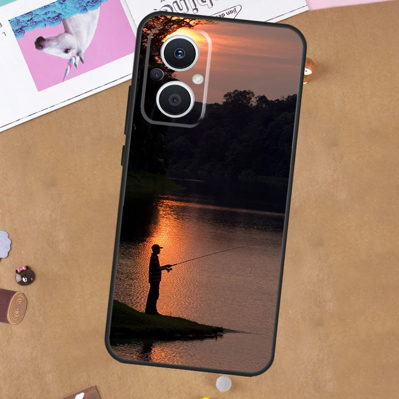 Canna da pesca per OPPO Reno 12 13 14 11 10 Pro 14F 13F 12F 11F 7 8 Lite 8T OPPO Trova X9 X5 X6 X8 Pro Custodia