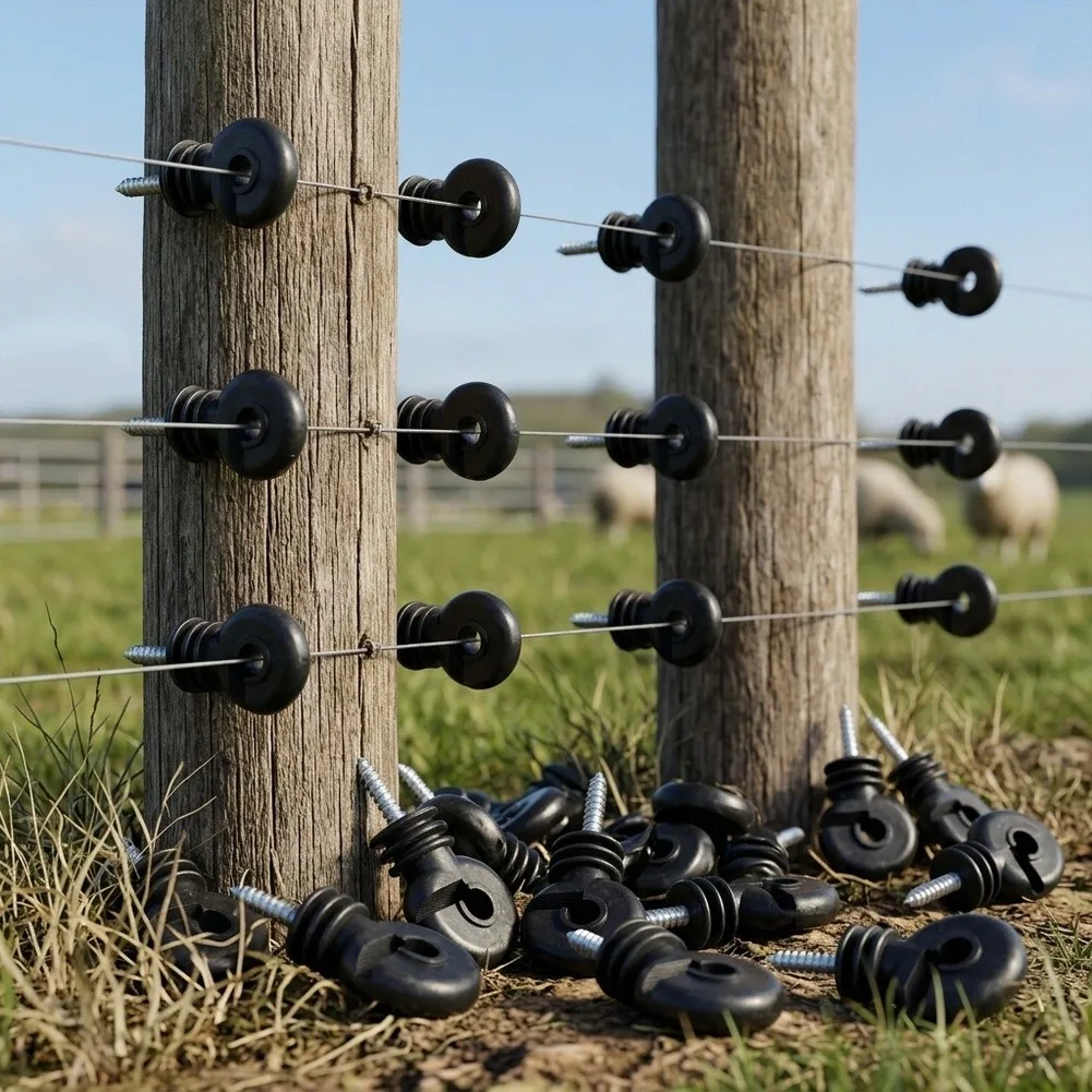 Practical Outdoor Garden Livestock Thread Hook Fence Insulator Animal Fence Electric Fence Long-lasting Practical